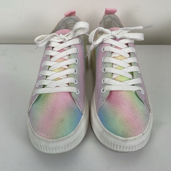 BP Pastel Rainbow Women's 7.5 Sneakers Platform Nordstrom Sonny Iridescent - Picture 2 of 8